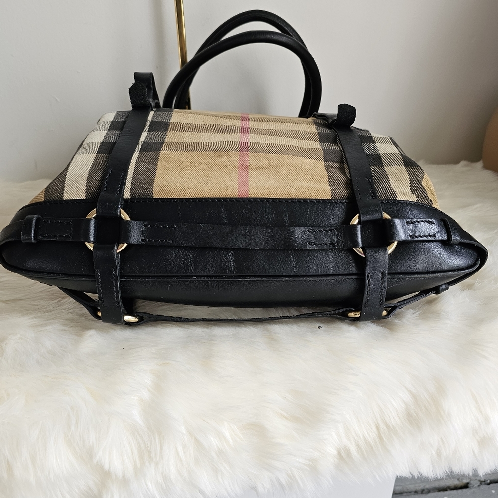 BURBERRY House Check Bridle CalfskinTote Bag - Picture 3 of 10